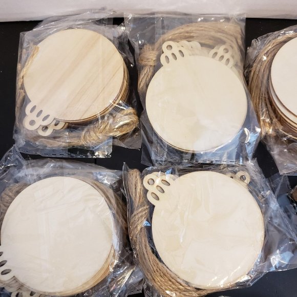 Wooden Christmas ornaments DIY design with string - Picture 3 of 3